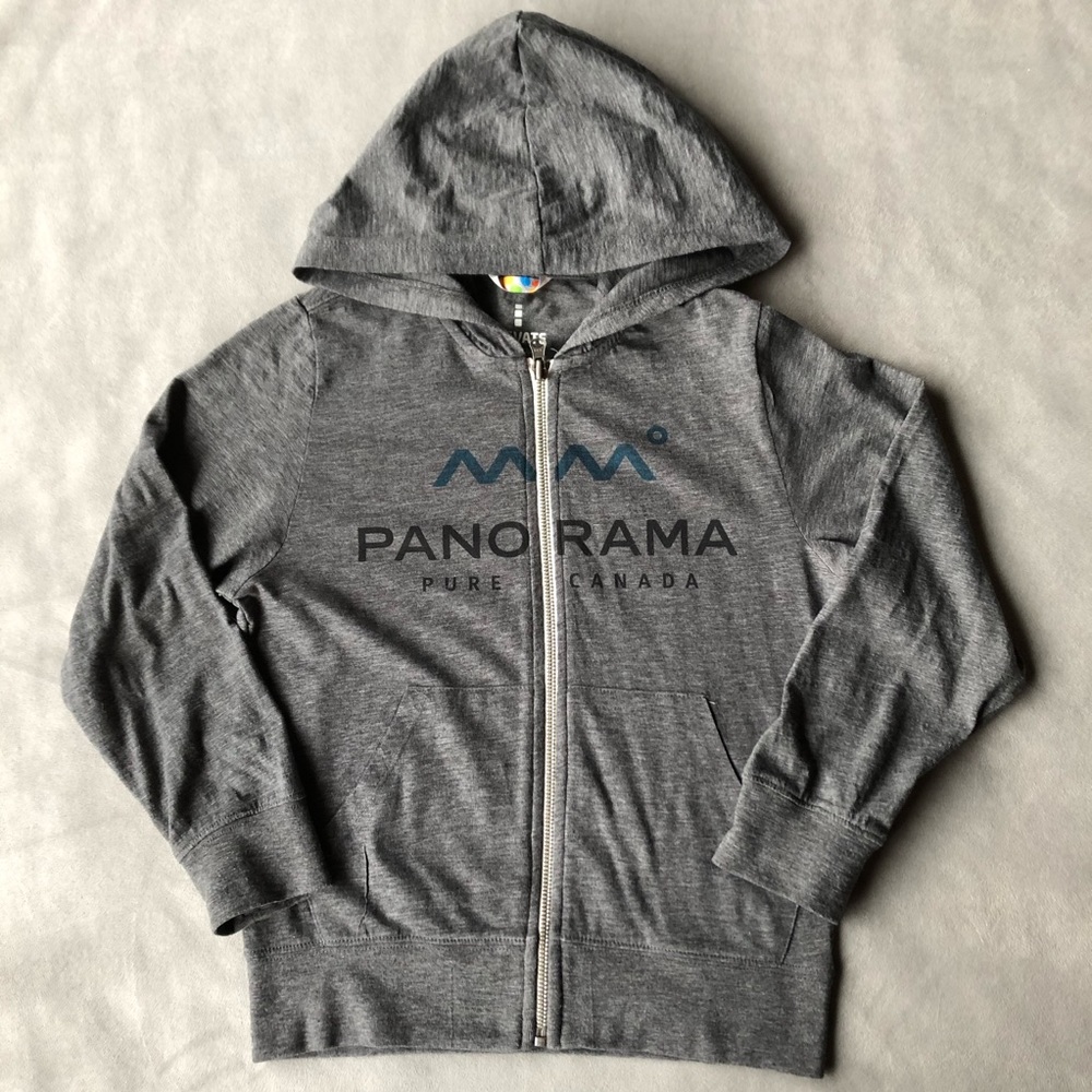 Panorama Graphic Lightweight Full Zip Hoodie ~ Kids Size XS